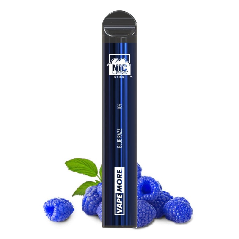 Nicless Stick Disposable 0 NICOTINE FREE Blue Razz